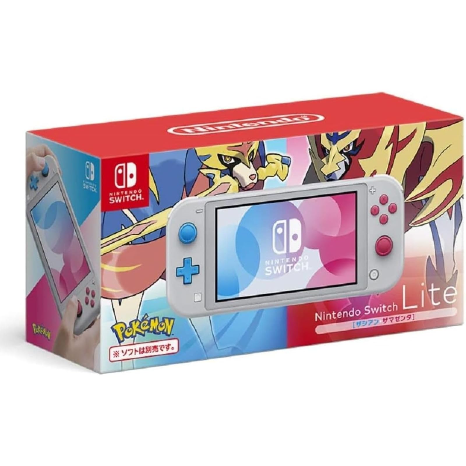 

Nintendo Консоль Switch Lite с версией Zacian и Sword and Shield [Восстановленная] Zamazenta, Pokémon