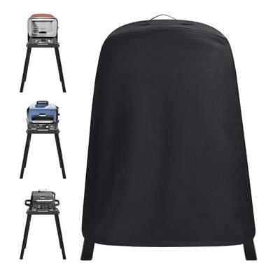 Round BBQ Grill Cover 210D Fabric 89*69*115cm For Protecting Round BBQ Grills From Rain And Dust Gray, Black, White, Brown