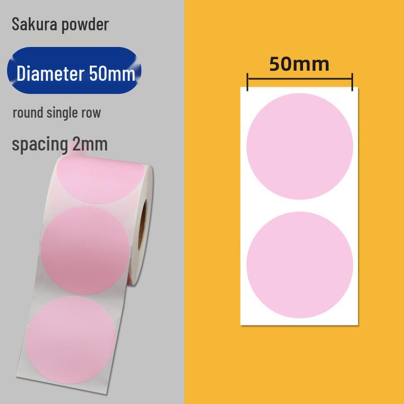 Colorful Self-Adhesive Round Dot Stickers - Writable Small Paper Labels