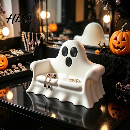 Desk Decoration 3D Printed Ghost Pumpkin Sofa Ornaments Spooky Cute Halloween Decor