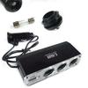 3 Way Multi Socket Car Cigarette Lighter Splitter USB Port Plug With 12V/24V Charger Charger Adapter USB Triple Car charger