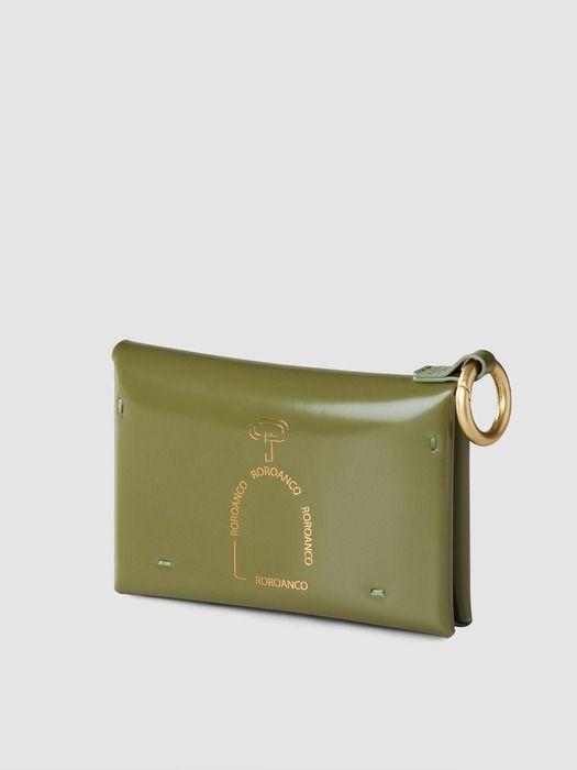 ROROANCO Multi Pochette Folding card wallet_OLIVE