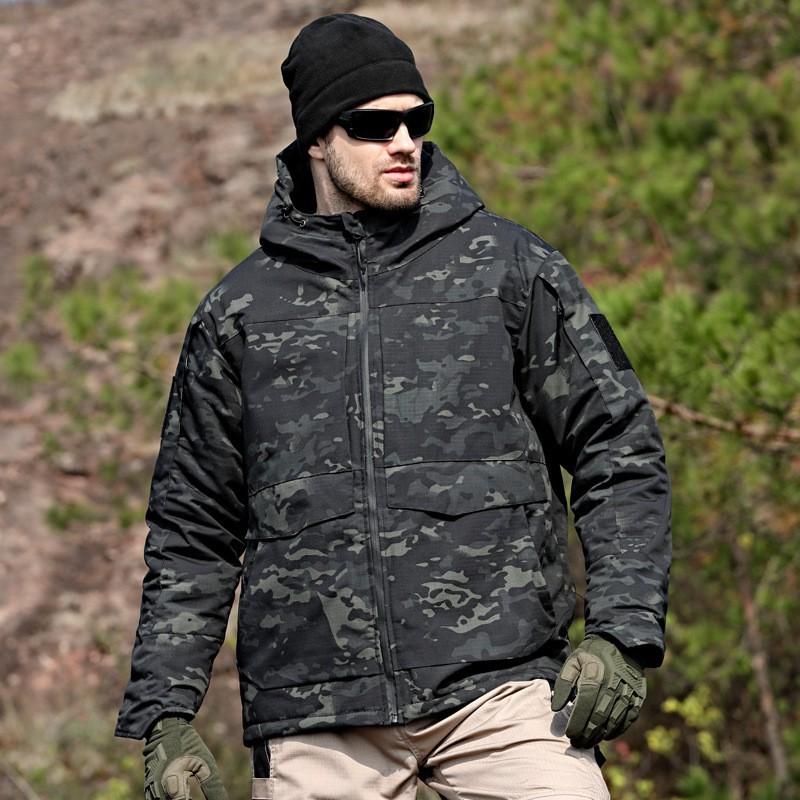 Outdoor Camouflage Clothes Large Size Cotton Men s Warm Thick Windproof Wear-resistant Coat M65 XXXL