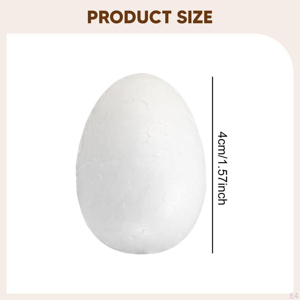 10 Foam Eggs Craft Art Decorative Made of As Surface for Designing Children