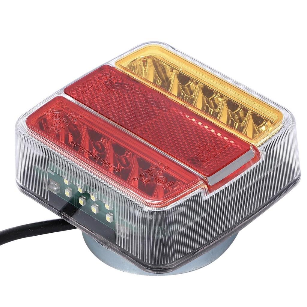 Magnetische 12V LED-Rückleuchten, 7-Pin, 7-poliger Stecker, Leuchten, Blinker, Anhängerkupplungsteil, Bremslichter, Universell (Linkes und rechtes Set)