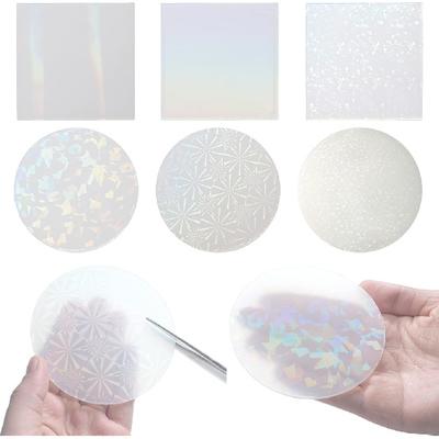 Matriță Holografică din Rășină cu Efect de Lumină Colorată Matrițe din Silicon Matrițe pentru Suport de Pahare pentru Rășină Epoxidică Inserturi Matrițe Grafice