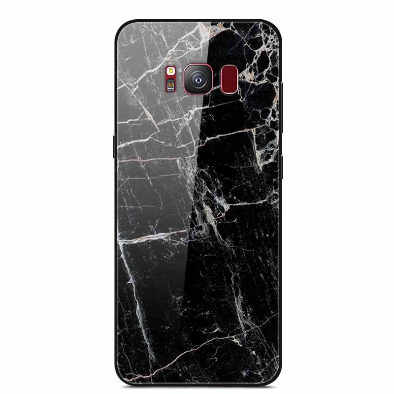 Glass Back Cover For Samsung Galaxy S8 Plus Case S 8 Plus Hard Tempered Glass Case For Samsung S8 Plus Phone Case Soft Bumper