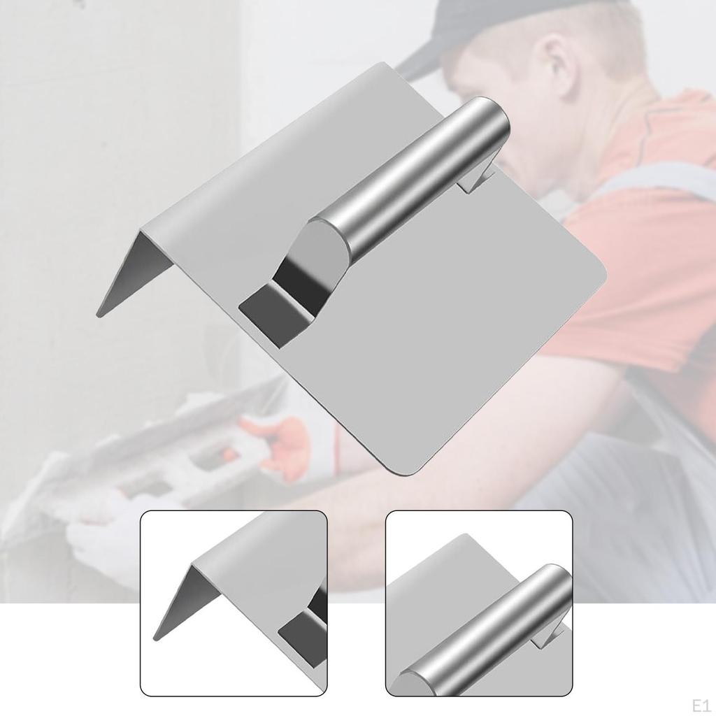 Angle Trowel Plaster Finishing Tool Stainless Steel Masonry with Comfortable Handle Suitable