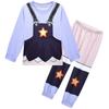 19779 Kids Girls Lily Lovebraids Printed Long Sleeves Round Neck T-shirt Top Trousers Sets