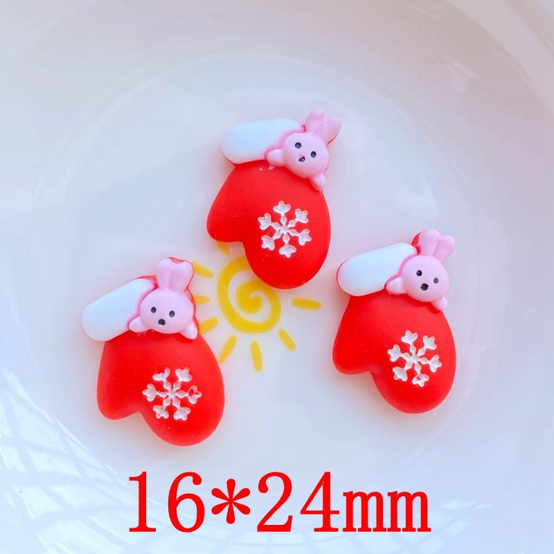 12 Stück Neue Süße Cartoon-Weihnachtsserie Flache Rückseite Harz-Cabochons Scrapbooking DIY Schmuck Handwerk Dekoration Zubehör