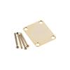 Fender Vintage Neck Plate 4-Bolt Plain No Serial Number Gold Guitar Accessory