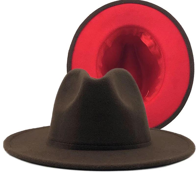 2025 Wool Felt Fedora Hat Wide Brim Jazz Party Hat for Women Men Autumn Winter Fashion