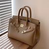Dameveske high-end motedesign totebag høst og vinter ny stor kapasitet platina håndveske