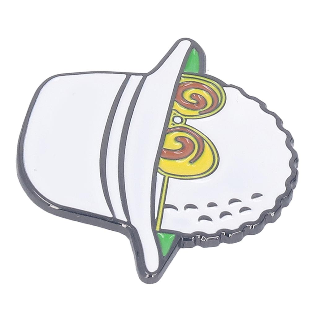 Golf Ball Marker Hat Clips Lightweight Removable Magnetic Anti Rust Glasses Fisherman Hat Clips for Women Men White