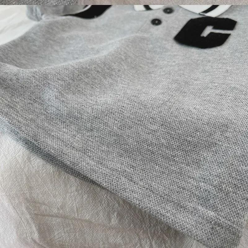 Korean Style Boys' Polo Shirt Summer Suit – New Trendy, Slim Fit, Short-Sleeved Casual Sportswear.