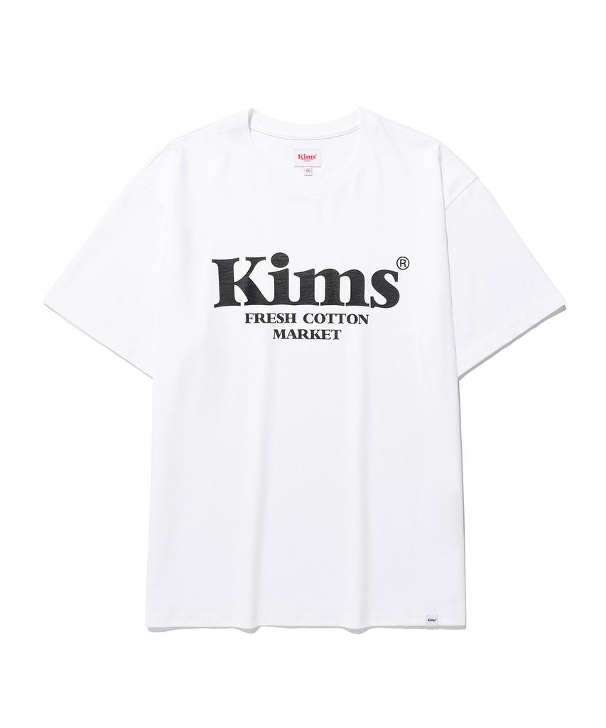 Kimseupeulesikoteunmakes (Unisex) Kims Bam Logo Tee White(Black)