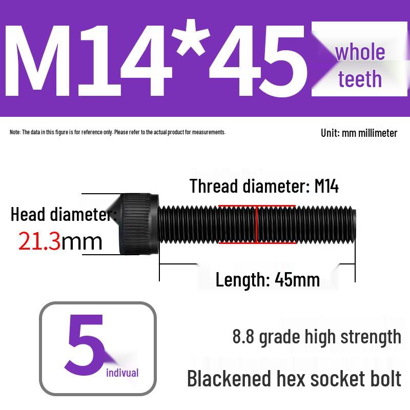 8.8 High-Strength Socket Head Cap Screw Bolt (M4-M20)