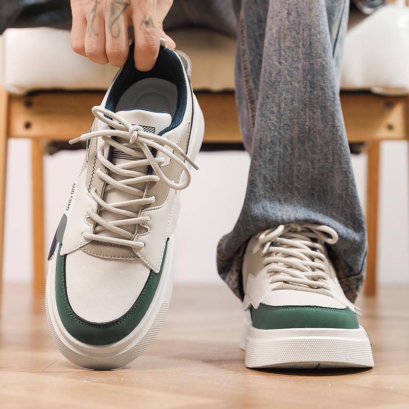 Men Shoes Sneakers Chunky Mens Casual Shoes Luxury Breathable Men Walking Shoes Trend Leather Shoes for Men Running Shoes Male Footwear