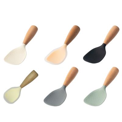 Silicone Spoon Rice Shovel Rice Serving Spoon Heat Resistant Kitchen Supplies