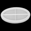 Oval Tray Mold Silicone Oval Jewelry DIY Tray Mold for Manicure Store Decoration Organization