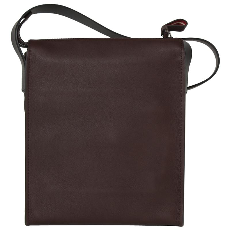 Bally Classic Red And White Striped Leather Shoulder Messenger Bag Men Bags Brown BAUMAS-221
