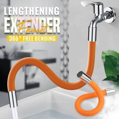 Flexibler Wasserhahn-Extender für den Haushalt, universelles Schaum-Verlängerungsrohr, 360 ° drehbar, aufgeladener Artefakt-Duschhahn für die Küche