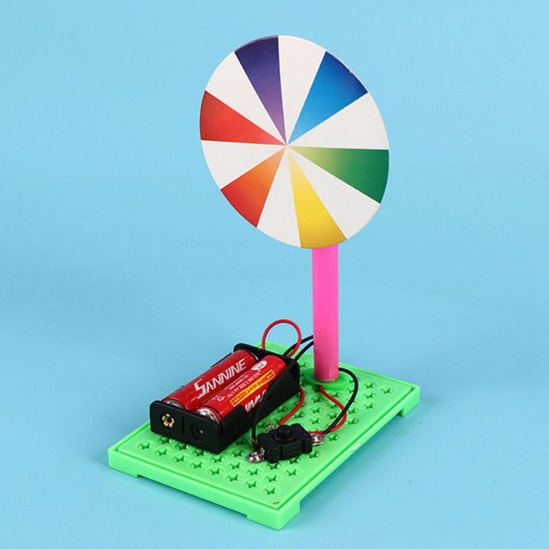 Newton s DIY Color Wheel: STEM Electric Science Kit for Kids Newton s Plate (50 sets)