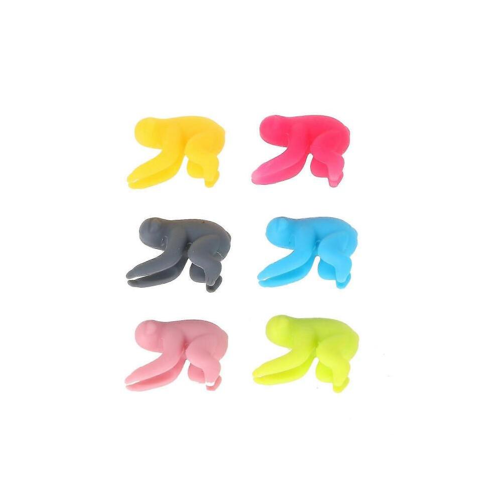Silicone Sloth Wine Glass Recognizer Party Wine Glass Marker 6 Colors Tw