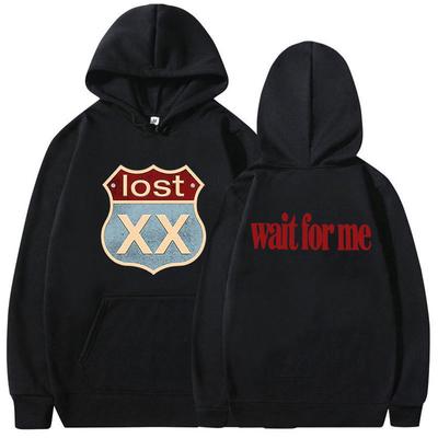 Raper MGK Lost XX Americana Tour 2025 Bluza z kapturem z grafiką Męska, damska, hip-hopowa, rockowa, z długim rękawem, retro, oversize'owa, polarowa bluza z kapturem