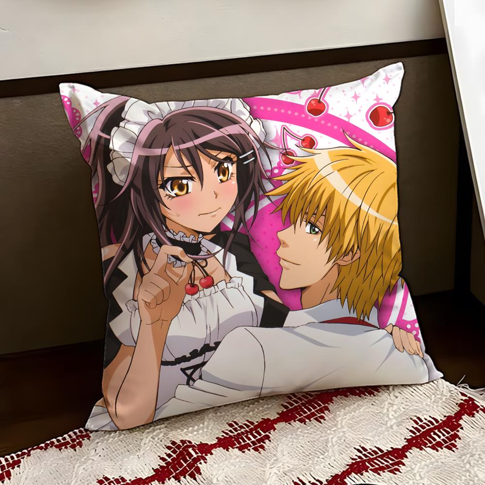 MMaid Sama Anime Cushion Cover Reversible Soft Durable Pillow Cover Home  Car MultiScene Use for Daily Comfort