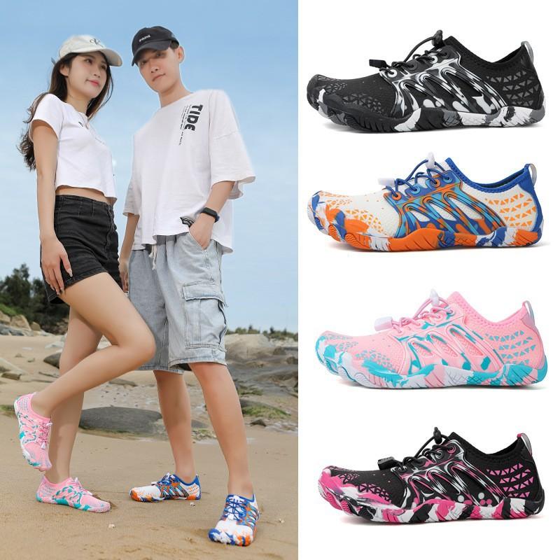 Summer new lightweight creek walking shoes men's outdoor hiking couple swimming shoes women's quick-drying five-finger wading shoes