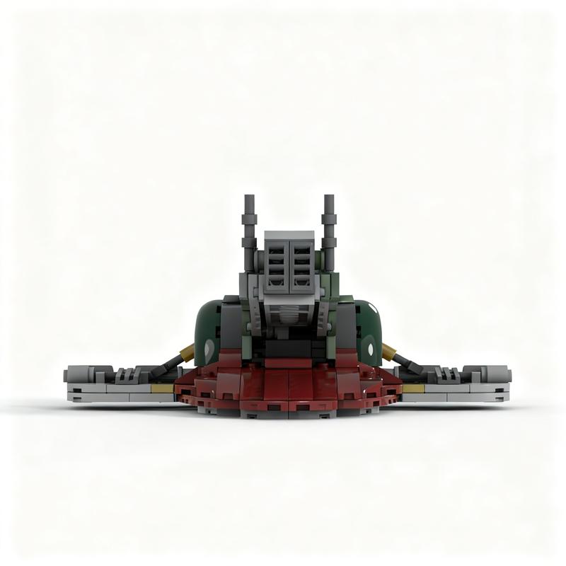 306PCS MOC Space Battle Outdated Midi Scale Slave 1 Hunter S Starship Model Custom Building Blocks DIY Assembly Gift Home Set