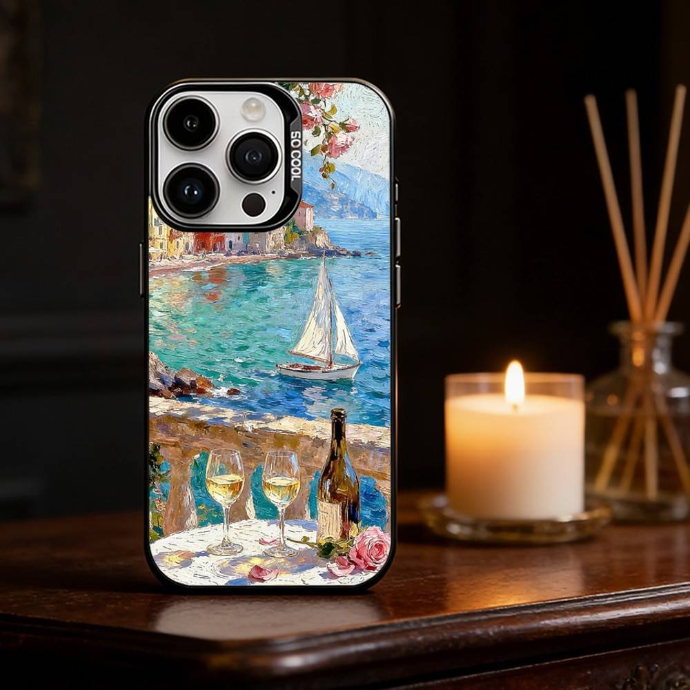 Renaissance art Painting Phone Case For iPhone 17,16,15,14,13,12,11,Pro Max,Plus Candy Silver Cover