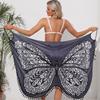 Beach Vacation Fashion Print, Sexy Butterfly Print Cover-Up Cami Dress