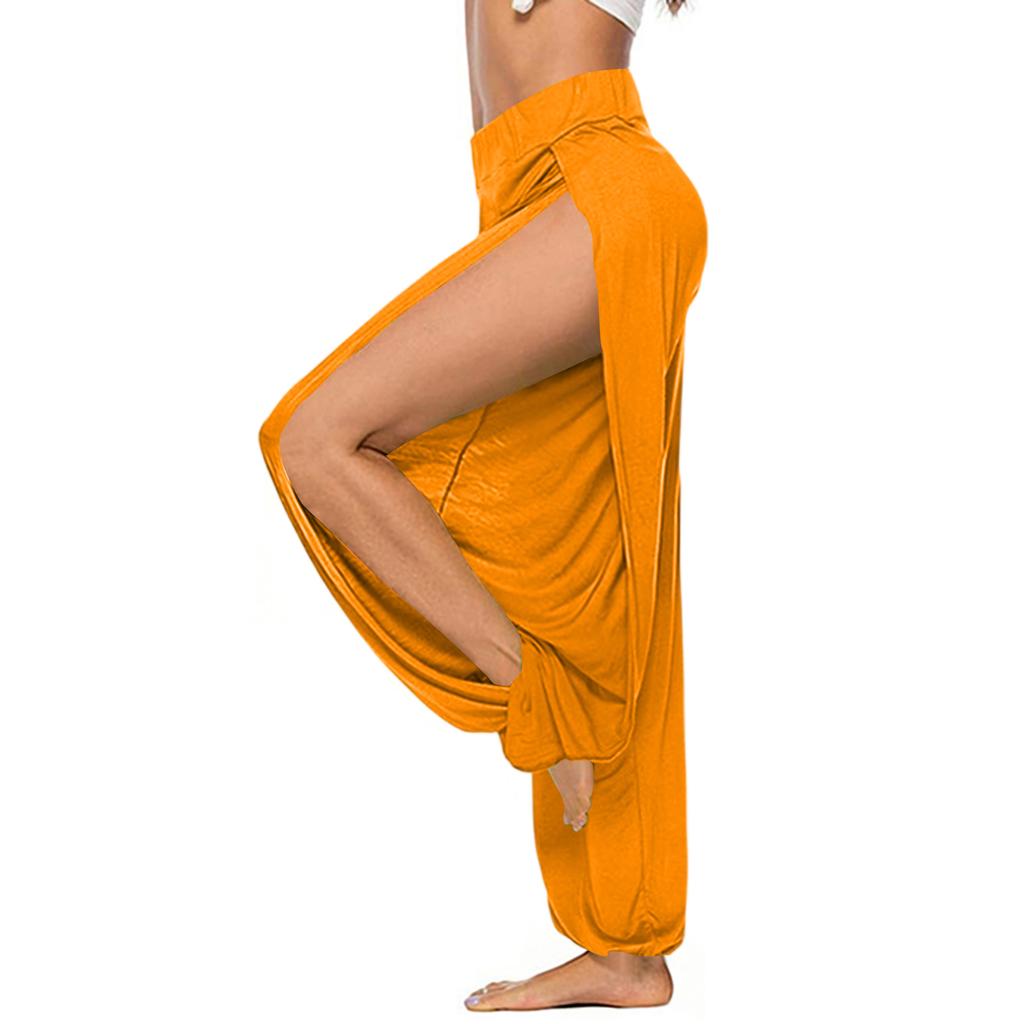 Dámské barevně dělené vysoce pružné kalhoty na cvičení, běh, jógu, volný čas