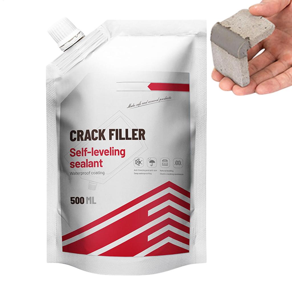 500ml Cement Crack Filler Asphalt Crack Filler Waterproof Concrete Bonding Agent Quick-Drying Sealing Adhesive Cracked Tile Fill