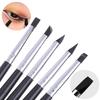 Schwarzer Silikon Eyeliner Pinsel Klinge Mehrzweck Augenbrauen Lippenstift Pinsel Einfach zu Verwenden Nagellackstift Augenformung Make-up