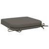 4 Piece Seat Cushions SOEST 4 Pcs 100percent  Polyester Grey