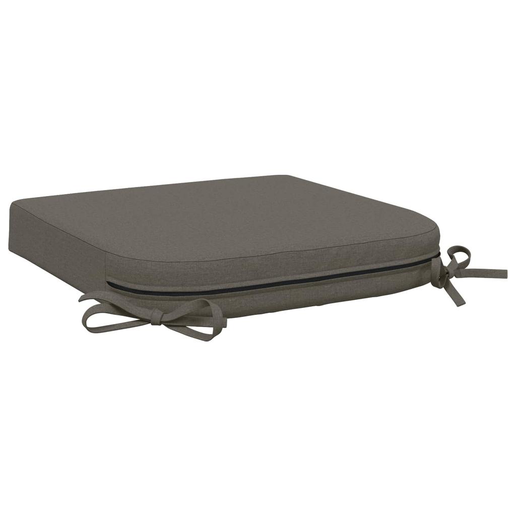 4 Piece Seat Cushions SOEST 4 Pcs 100percent Polyester Grey