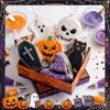 Halloween Cookie Cutter Set - 12-Piece Stainless Steel Cookie Cutters with Pumpkins, Ghosts, Bats, Suitable for Halloween Food P