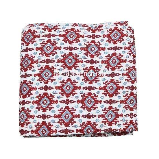 

Винтажное одеяло с ручным блочным принтом Kantha Quilt Kantha Throw Blanket Покрывало одного размера из хлопка Kantha Quilt с цветочным принтом