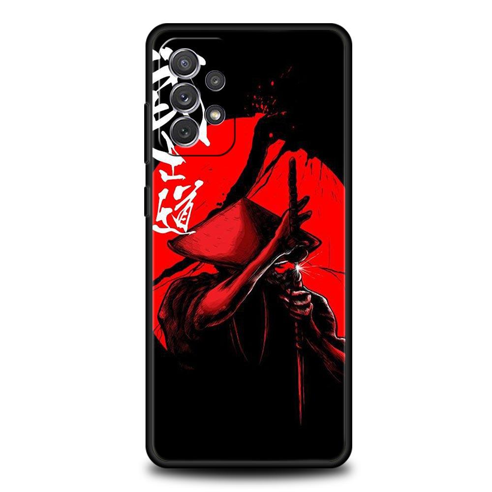 Japanisches Bushido Samurai Hülle für Samsung A57 A37 A51 A71 A21S A17 A11 A15 A25 A41 A23 A33 A53 A73 A07 A05S A13 A35 A55 5G Cover