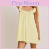 Polyester Sommer Strandkleid Für Damen Mit Rüschenspitze Und Schleifen Für Urlaubsstil
