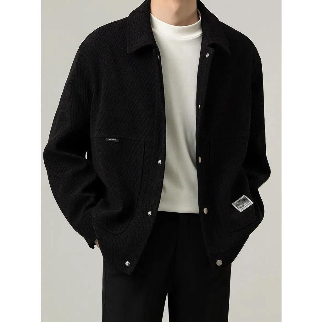 Herren-Herbst-/Winterjacke im koreanischen Stil: Trendig, Lässig, Reifer Look