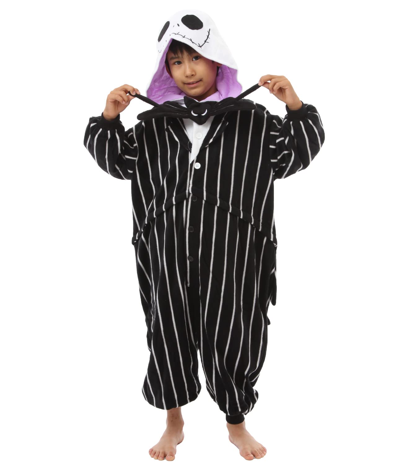 

SAZAC Character Fleece The Nightmare Before Christmas for Children Kigurumi, Disney s Jack, 110cm,