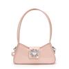 Summer new fashionable bright diamond shoulder bag underarm bag trendy simple high value messenger bag baguette bag