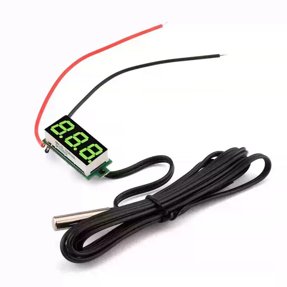 -50℃~125℃ Digital Thermometer Waterproof Metal Probe Temperature Meter LED Display Temperature Sensor Detector Aquarium