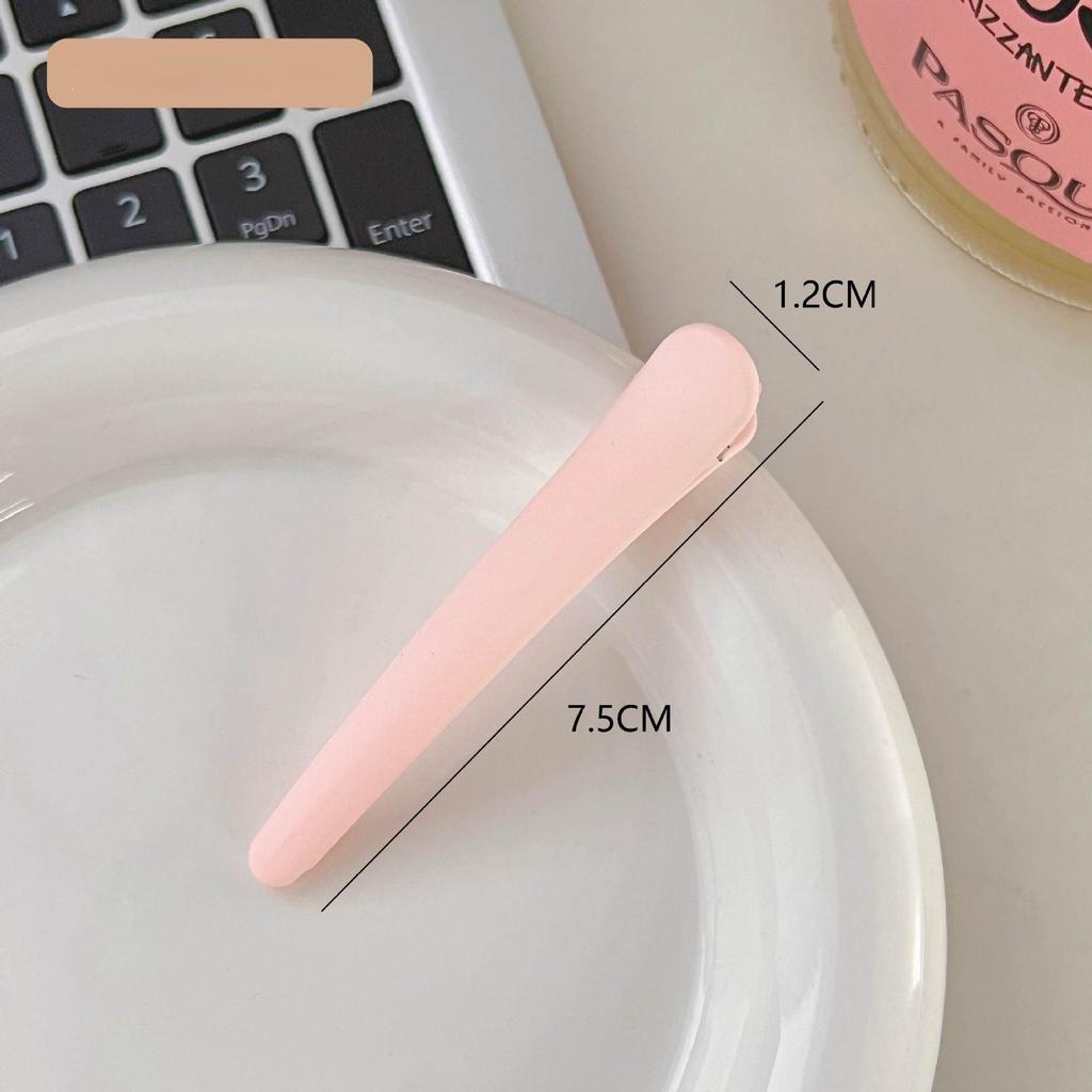 2PCS Ins Wind Hair Clip Frosted Duck Beak Clip Edge Clip Bangs Clip Simple Women's Seamless Hair Clip Korean Hair Accessories Clip