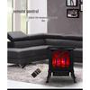 Desktop Electric Fireplace Heater with Simulated Flame for Home and Bedroom