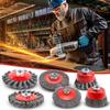 Wire Wheel For Angle Grinder 6-pieces Wire Wheel For Grinding M14 Angle Grinder Polishing Attachment For Metalworking Weld